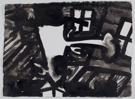 Untitled (4/13/01), Ink and pencil on paper