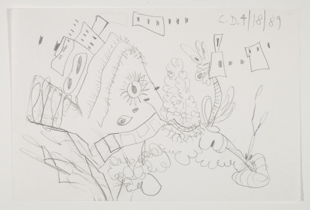 Untitled (4/18/89), Pencil on paper