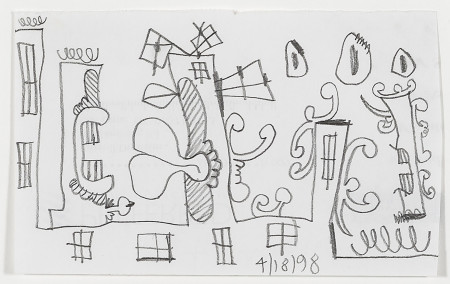Untitled (4/18/98), Pencil on paper