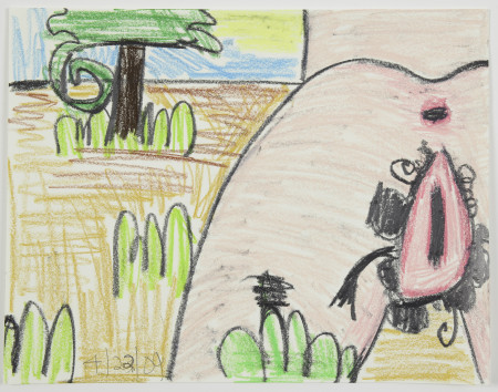 Untitled (4/22/09), Crayon on paper