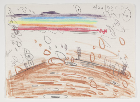 Untitled (4/22/93), Colored pencil and pencil on paper