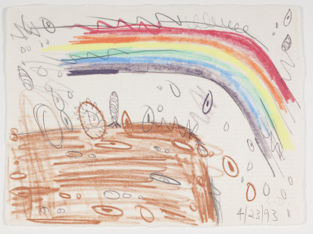 Untitled (4/23/93), Colored pencil and pencil on paper