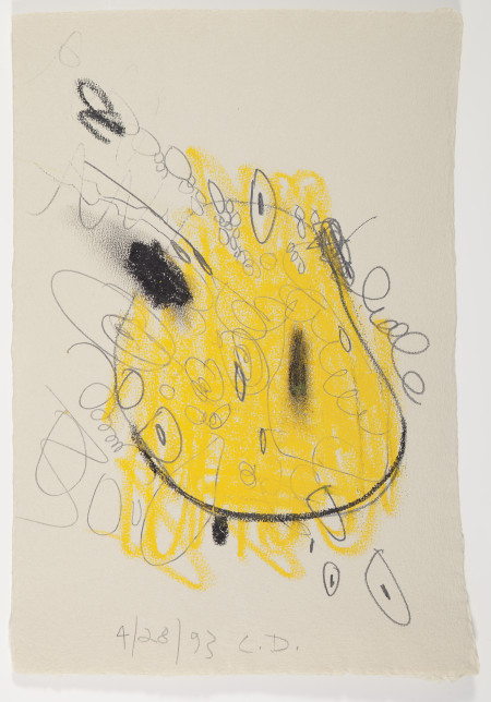 Untitled (4/28/93), Wax crayon and pencil on paper