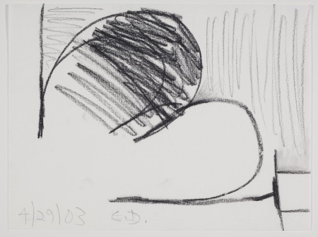 Untitled (4/29/03), Carbon pencil and pencil on paper