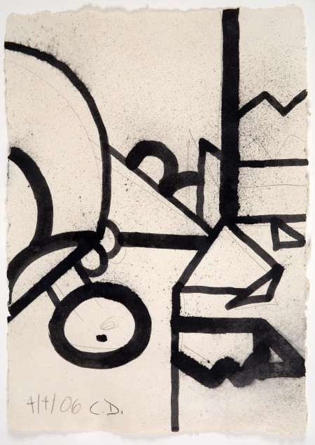 Untitled (4/4/06), Ink and pencil on amate paper