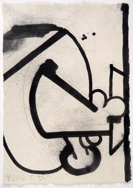 Untitled (4/5/06), Ink and pencil on amate paper