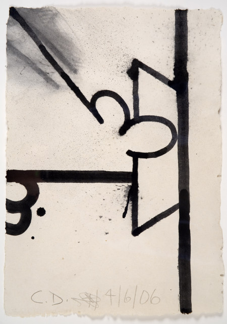 Untitled (4/6/06), Ink and pencil on amate paper