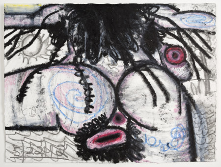 Untitled (5/22/12), Watercolor crayon and pencil on paper