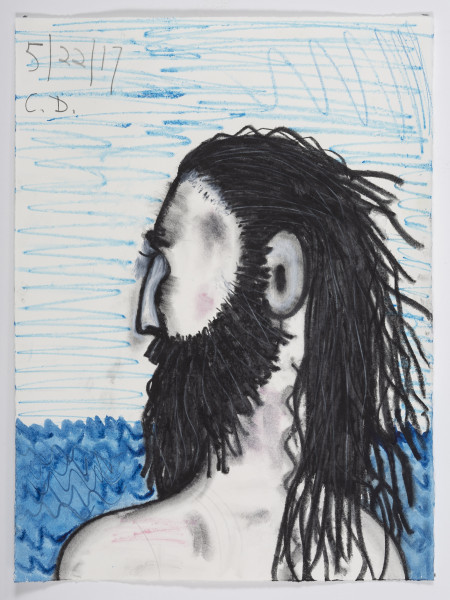 Untitled (5/22/17), Watercolor crayon and pencil on paper