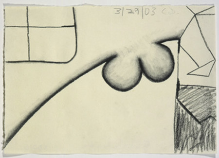 Untitled, Carbon and pencil on paper