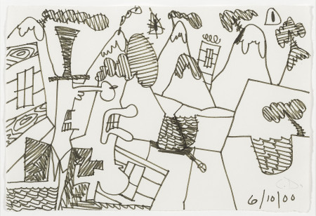 Untitled (6/10/00), Marker on paper