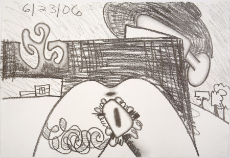 Untitled (6/23/06), Charcoal on paper
