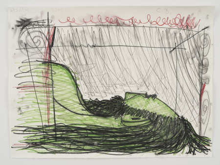 Untitled, Water soluble crayon, water soluble pencil and pencil on paper