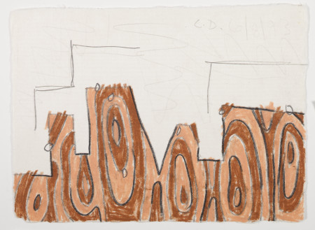 Untitled (6/8/93), Colored pencil and pencil on paper