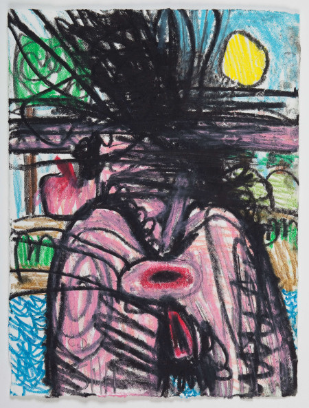 Untitled (6), Watercolor crayon and pencil on paper