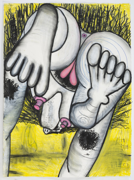 Untitled (7/11/14, 7/17/14, 7/18/14), Watercolor crayon and pencil on paper