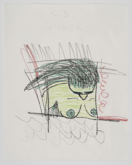 Untitled, Watercolor, water soluble crayon, water soluble pencil and pencil on paper