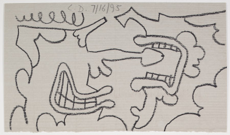 Untitled (7/16/95), Carbon pencil and pencil on paper