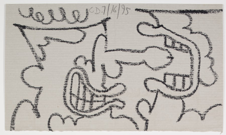 Untitled (7/16/95), Carbon pencil and pencil on paper