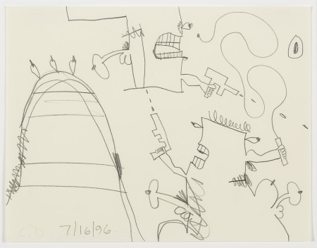 Untitled (7/16/96), Pencil on paper