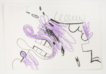 Untitled (7/17/95), Pencil and crayon on paper