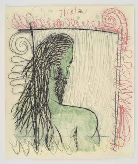 Untitled, Watercolor, water soluble crayon, water soluble pencil and pencil on paper