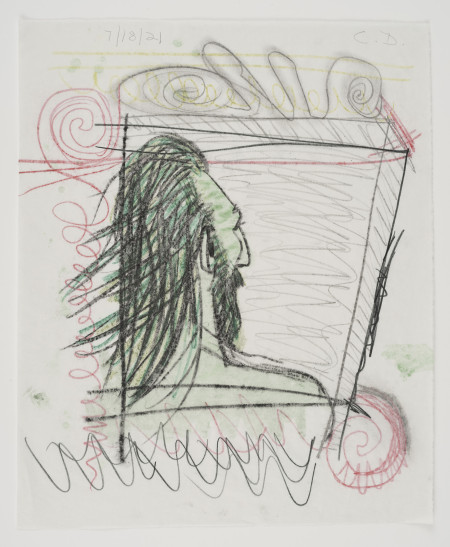 Untitled, Watercolor, water soluble crayon, water soluble pencil and pencil on paper