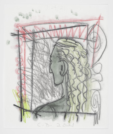 Untitled, Watercolor, water soluble crayon, water soluble pencil and pencil on paper