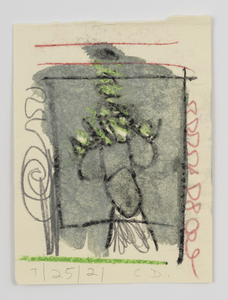 Untitled, Watercolor, water soluble crayon and pencil on paper