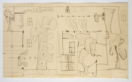 Untitled (7/4/98), Graphite on paper