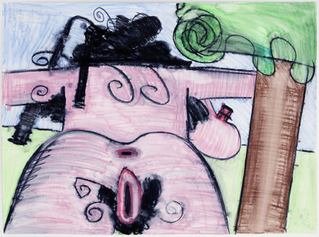 Untitled, Watercolor, crayon and pencil on paper