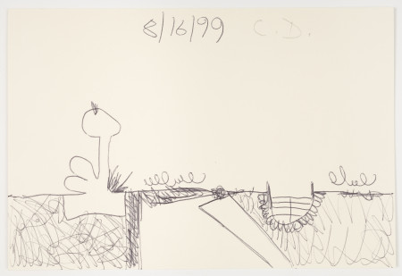 Untitled (8/16/99), Ballpoint pen and pencil on paper