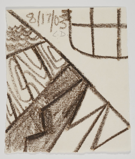 Untitled (8/17/03), Wax crayon and pencil on paper