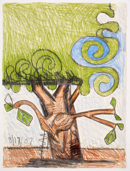Untitled (8/17/07), Colored pencil on paper