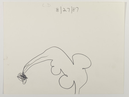 Untitled (8/27/87), Pencil on paper