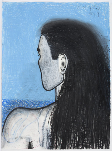 Untitled (8/4/14, 8/5/14), Watercolor crayon and pencil on paper