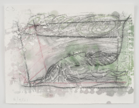 Untitled, Watercolor, water soluble crayon, water soluble pencil and pencil on paper