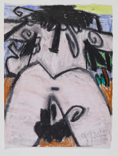 Untitled (9/20/09), Wax crayon and pencil on paper