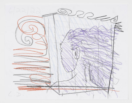 Untitled, Colored pencil and pencil on paper