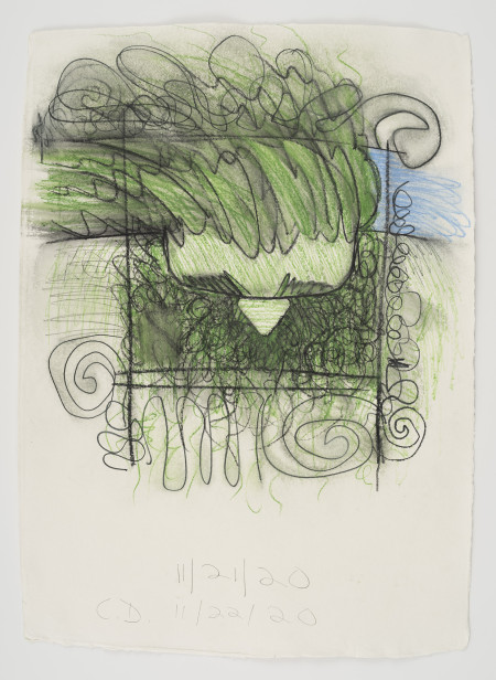 Untitled, Wax crayon, colored pencil and pencil on paper