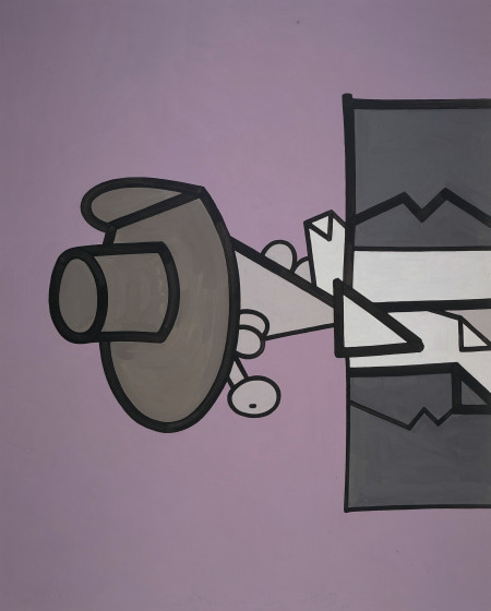 Afterlife A, Mixed media on linen