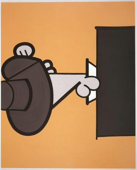 Afterlife C, Mixed media on linen