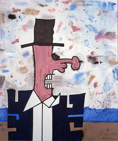 Beach, Mixed media on linen