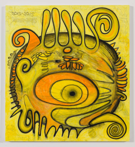 Big Bang (Actual Size) 2, Mixed media on linen