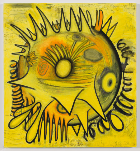 Big Bang (Actual Size) 3, Mixed media on linen