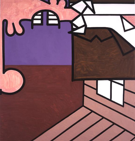 Edge of His World (Five), mixed media on linen