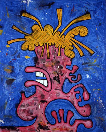 Female Portrait (Four), Mixed media on linen