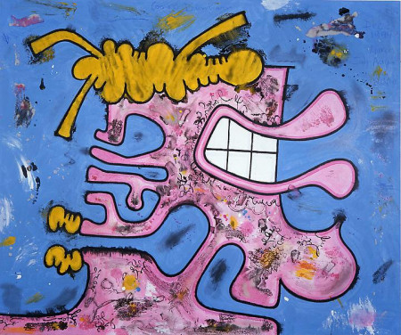 Female Portrait (Six), Mixed media on linen