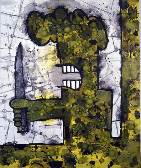 Formal Portrait I, Mixed media on linen