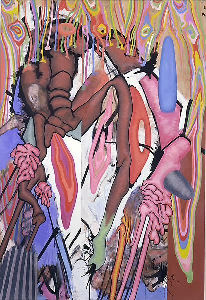 Fourth Birch, Mixed media on birch